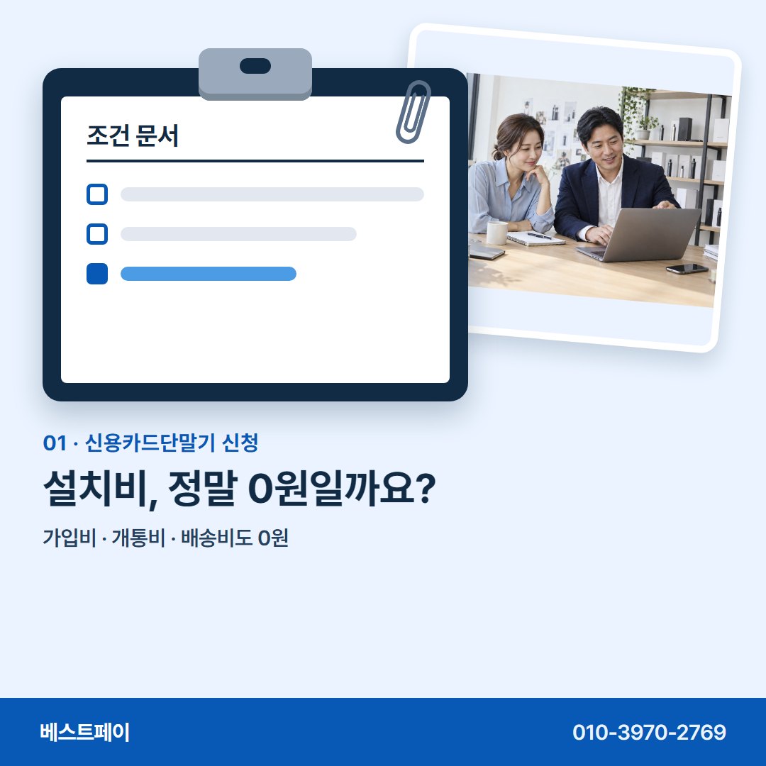 신용카드단말기 신청 설치비, 정말 0원일까요? — 신청서를 쓰기 전에 아홉 장만 넘겨 보세요